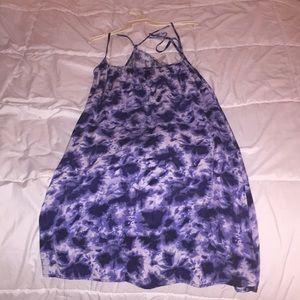 tie-die cotton slip dress